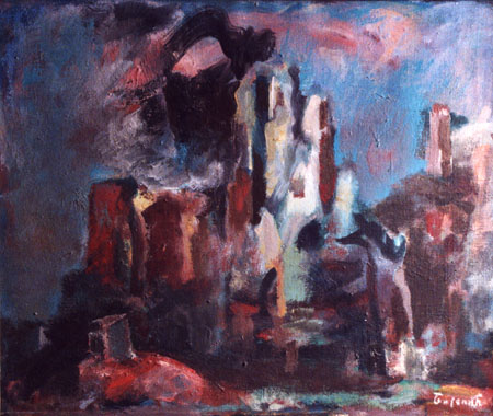 Jovan Bjelic - Stari grad - ulje